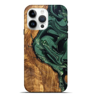 iPhone 15 Pro Max Wood Live Edge Phone Case - Avis (Ancient Olive, 824990)