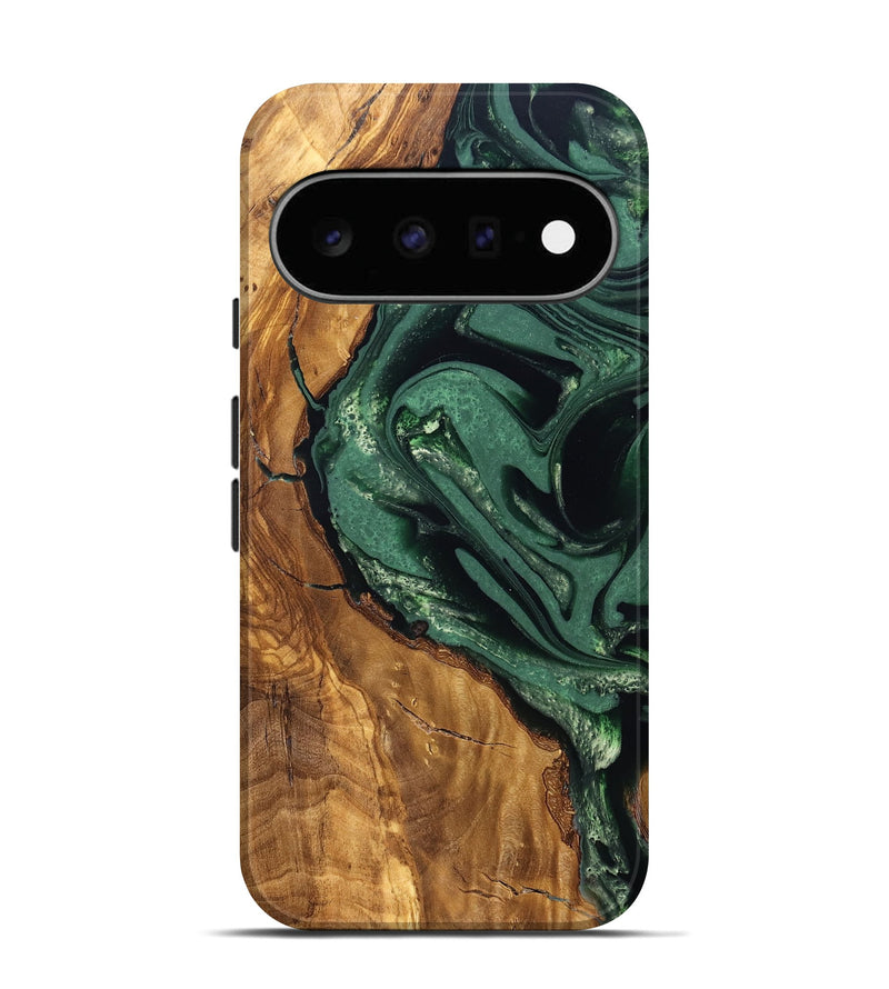 Pixel 11 Wood Live Edge Phone Case - Avis (Ancient Olive, 824990)