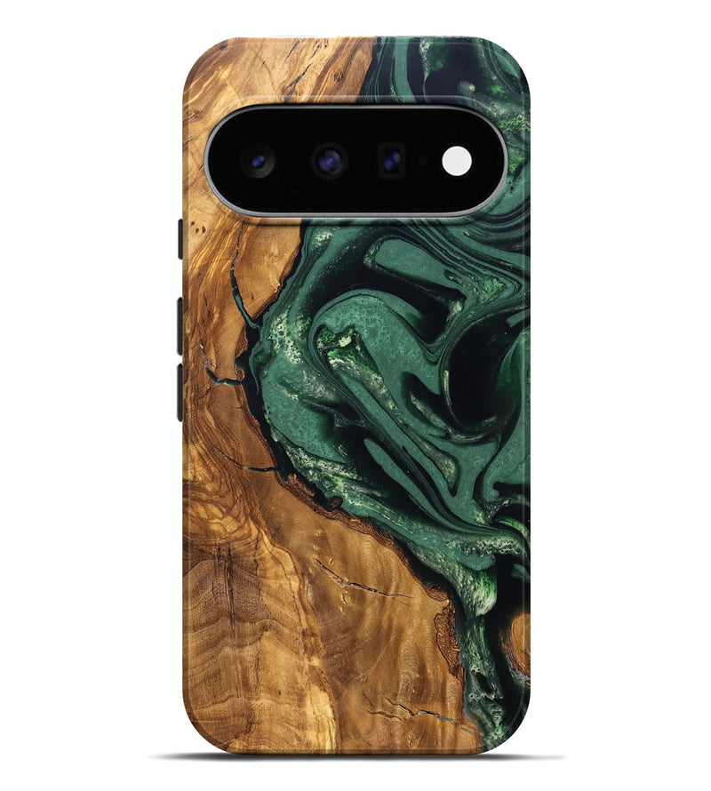 Pixel 11 Pro XL Wood Live Edge Phone Case - Avis (Ancient Olive, 824990)