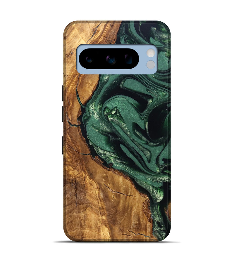 Pixel 8 Pro Wood Live Edge Phone Case - Avis (Ancient Olive, 824990)