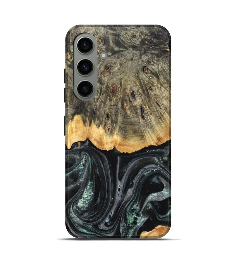 Galaxy S24 Wood Live Edge Phone Case - Cielo (Green, 824991)