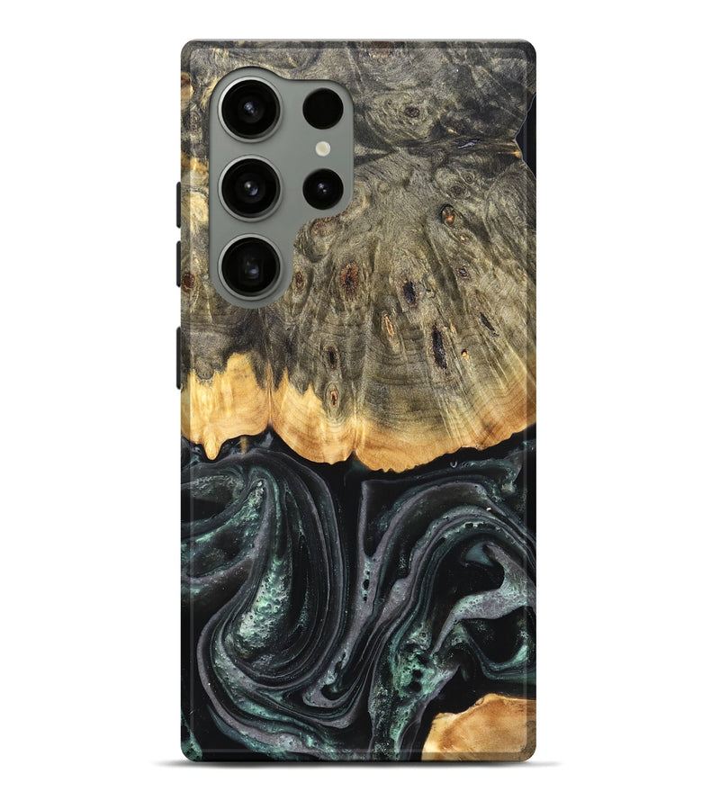 Galaxy S24 Ultra Wood Live Edge Phone Case - Cielo (Green, 824991)