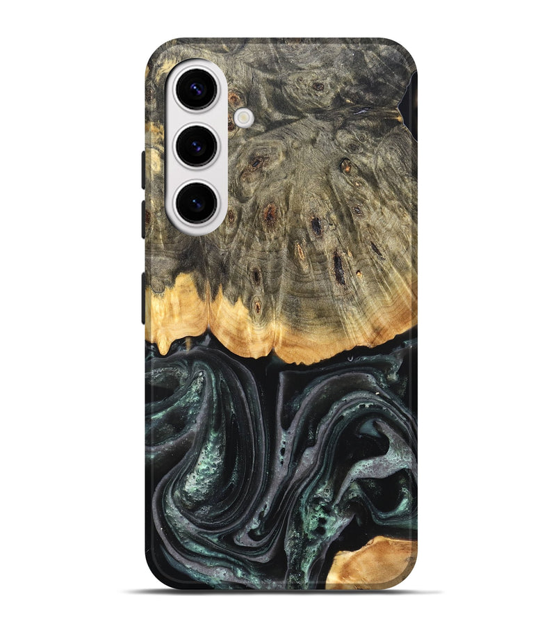 Galaxy S25 Plus Wood Live Edge Phone Case - Cielo (Green, 824991)