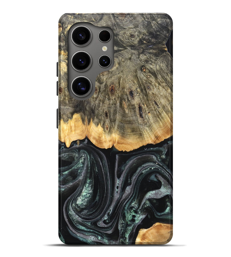 Galaxy S25 Ultra Wood Live Edge Phone Case - Cielo (Green, 824991)