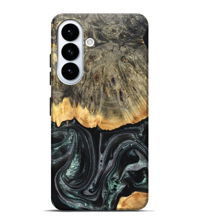 Galaxy S26 Plus Wood Live Edge Phone Case - Cielo (Green, 824991)