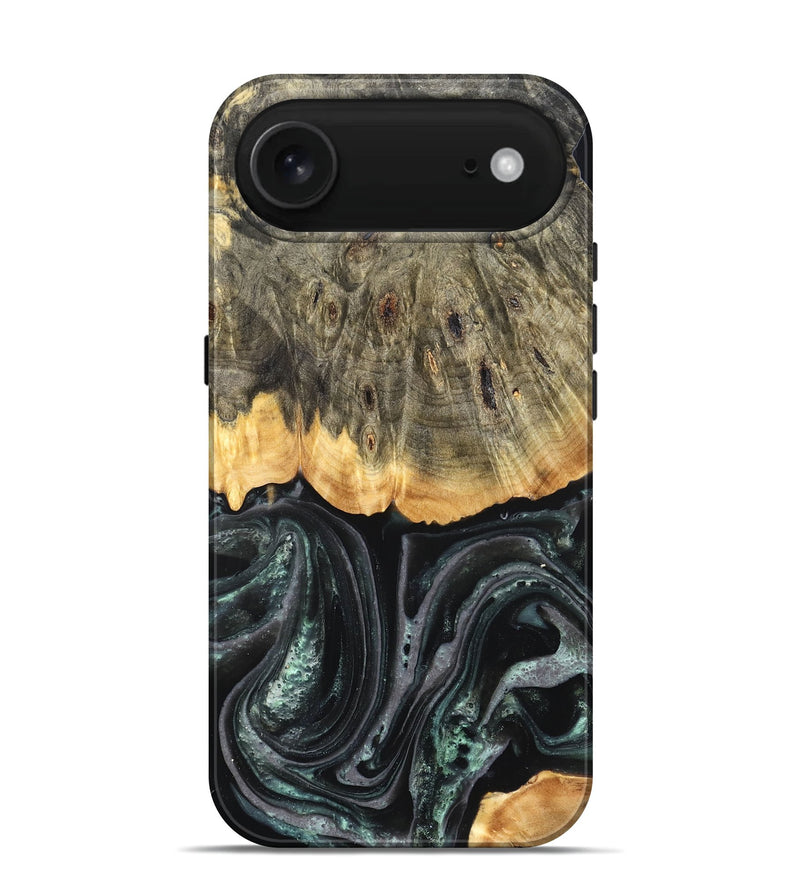 iPhone 17 Air Wood Live Edge Phone Case - Cielo (Green, 824991)