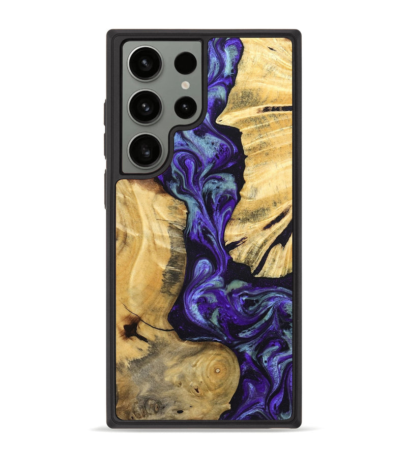 Galaxy S23 Ultra Wood Phone Case - Blanca (Purple, 824993)