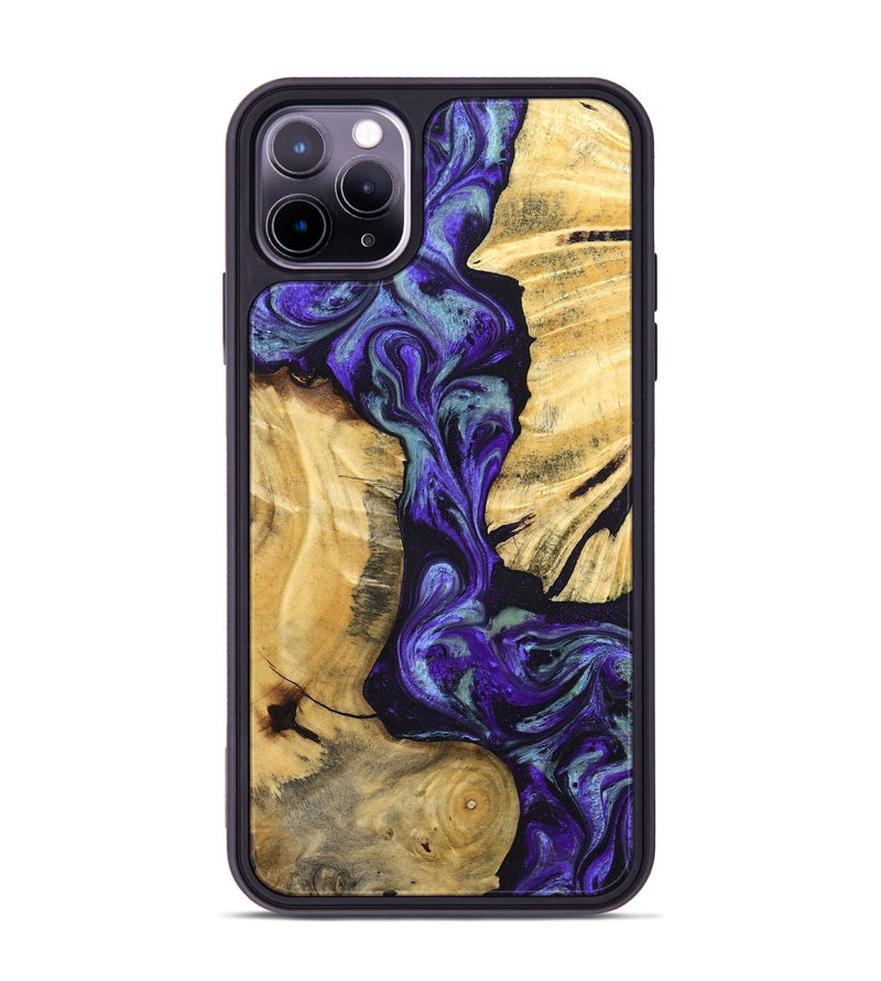 iPhone 11 Pro Max Wood Phone Case - Blanca (Purple, 824993)