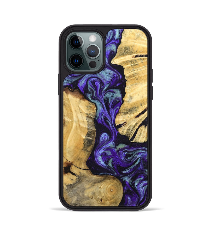 iPhone 12 Pro Wood Phone Case - Blanca (Purple, 824993)