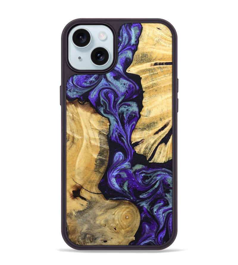 iPhone 15 Plus Wood Phone Case - Blanca (Purple, 824993)