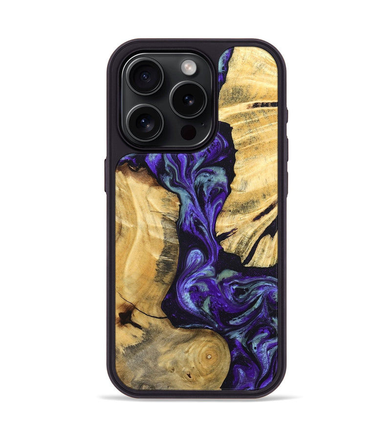 iPhone 15 Pro Wood Phone Case - Blanca (Purple, 824993)