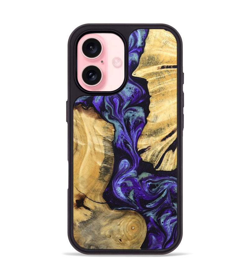 iPhone 16 Wood Phone Case - Blanca (Purple, 824993)