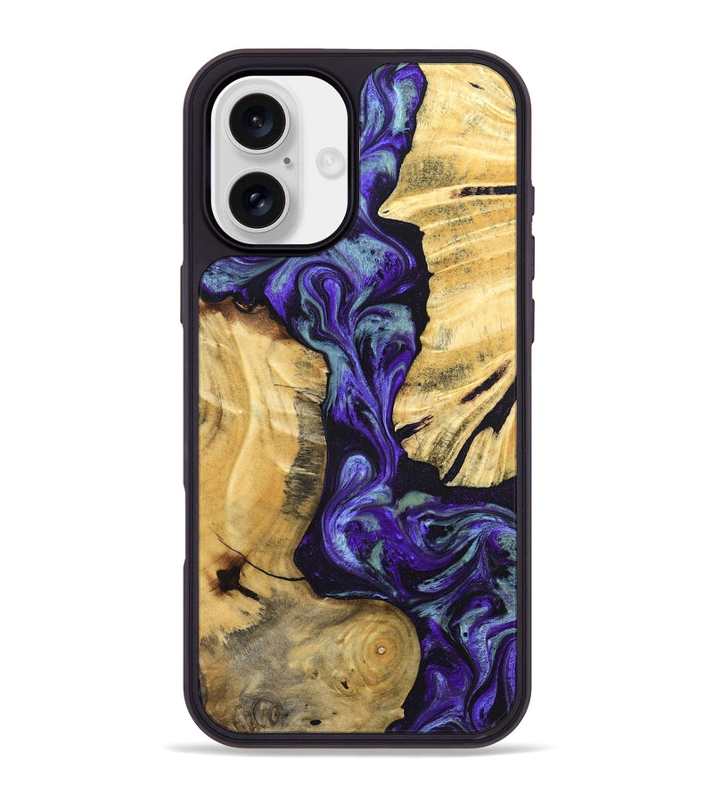 iPhone 16 Plus Wood Phone Case - Blanca (Purple, 824993)