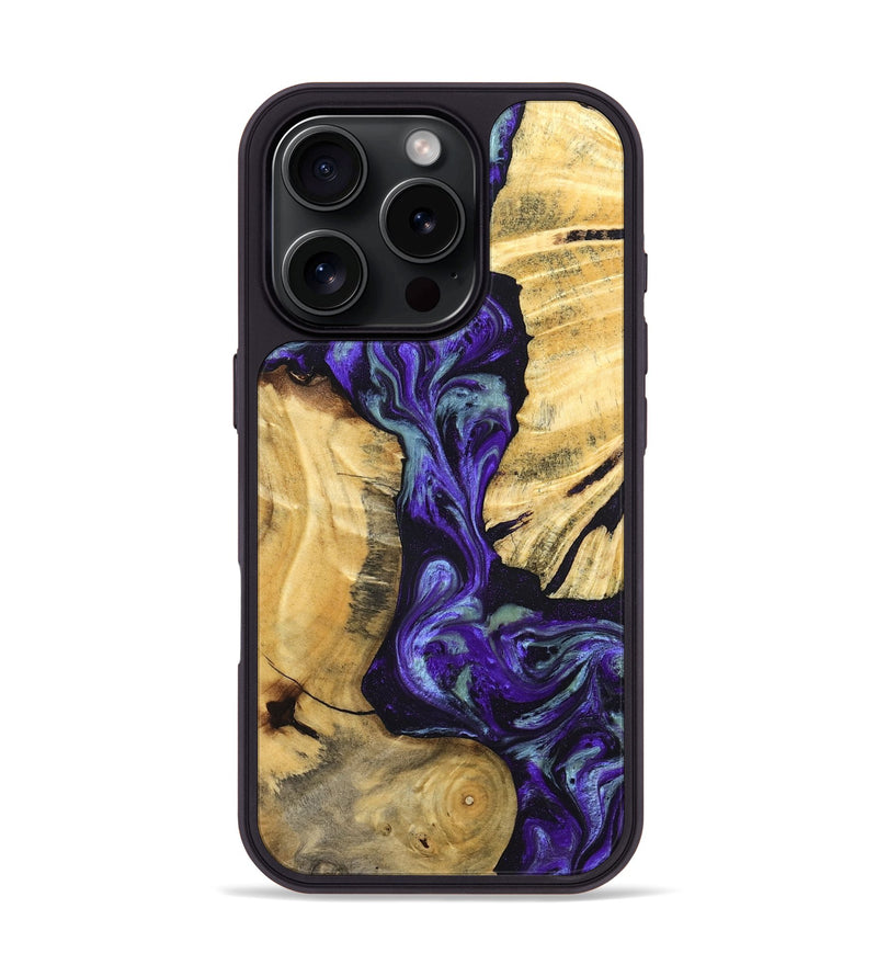iPhone 16 Pro Wood Phone Case - Blanca (Purple, 824993)