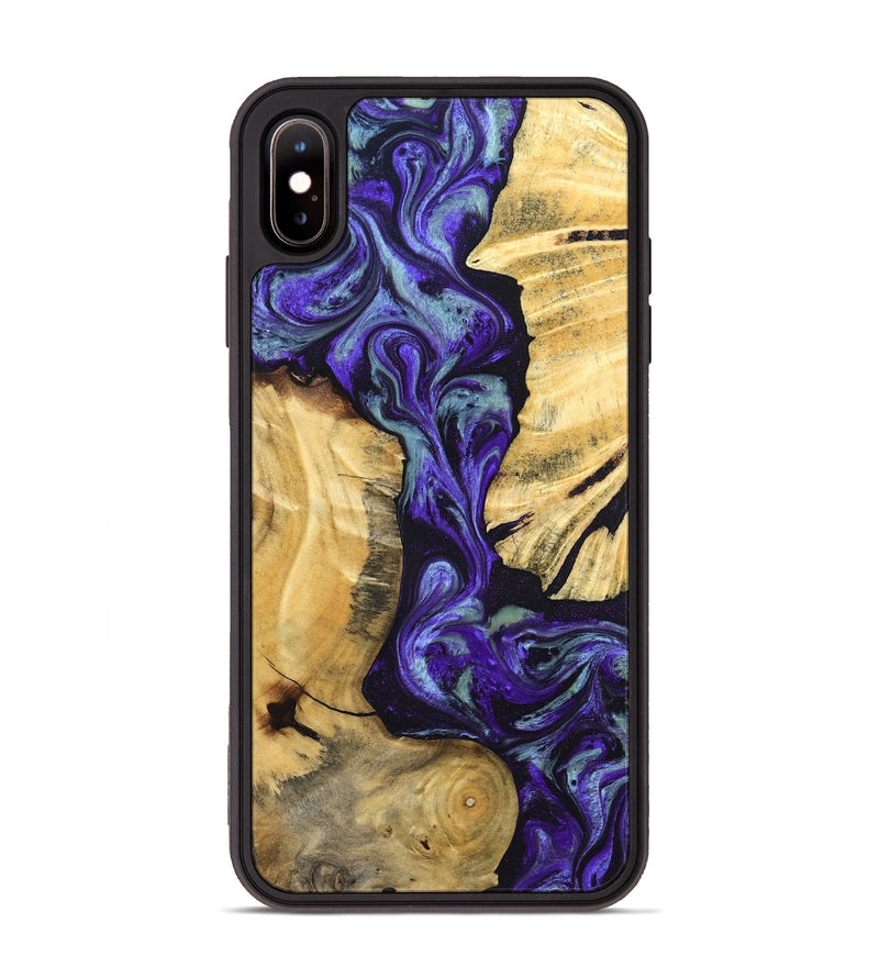 iPhone Xs Max Wood Phone Case - Blanca (Purple, 824993)