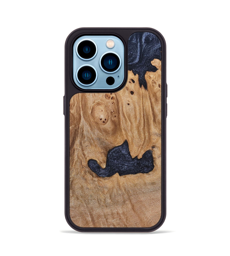 iPhone 14 Pro Wood Phone Case - Kaleb (Wood Burl, 824998)