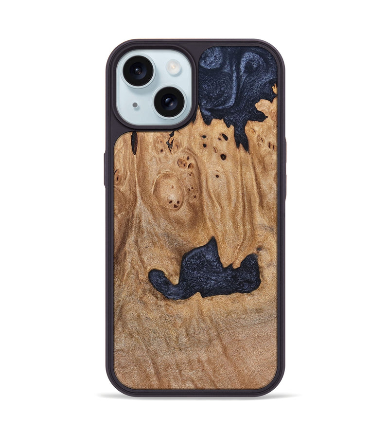 iPhone 15 Wood Phone Case - Kaleb (Wood Burl, 824998)