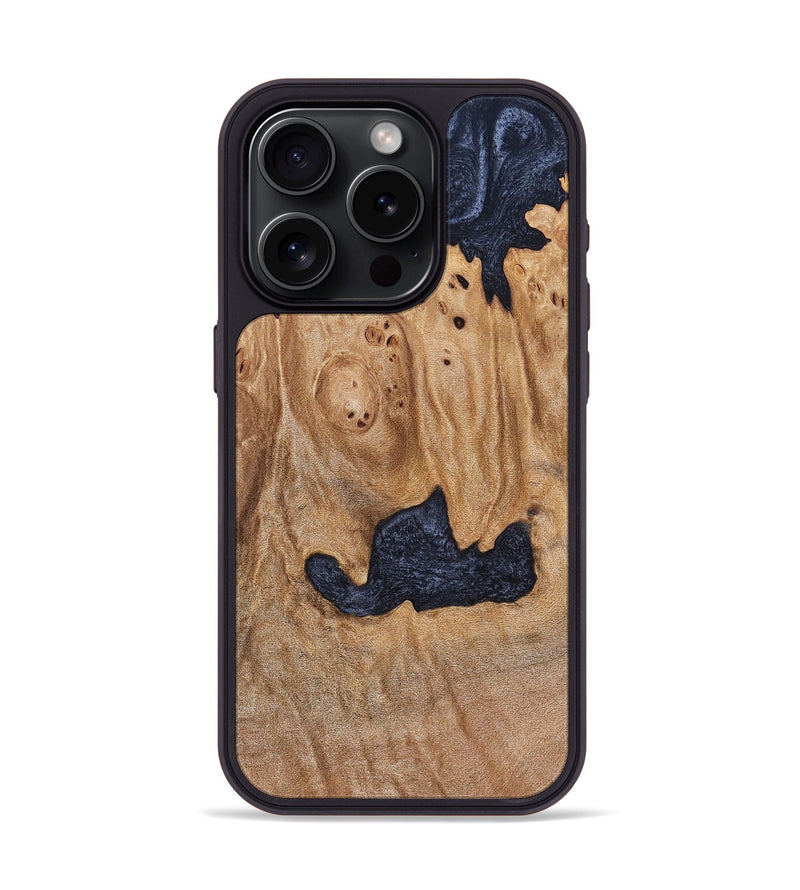 iPhone 15 Pro Wood Phone Case - Kaleb (Wood Burl, 824998)