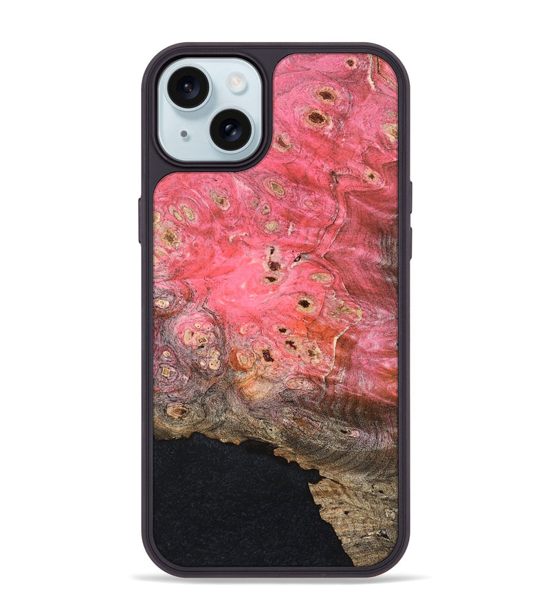 iPhone 15 Plus Wood Phone Case - Irma (Wood Burl, 825000)