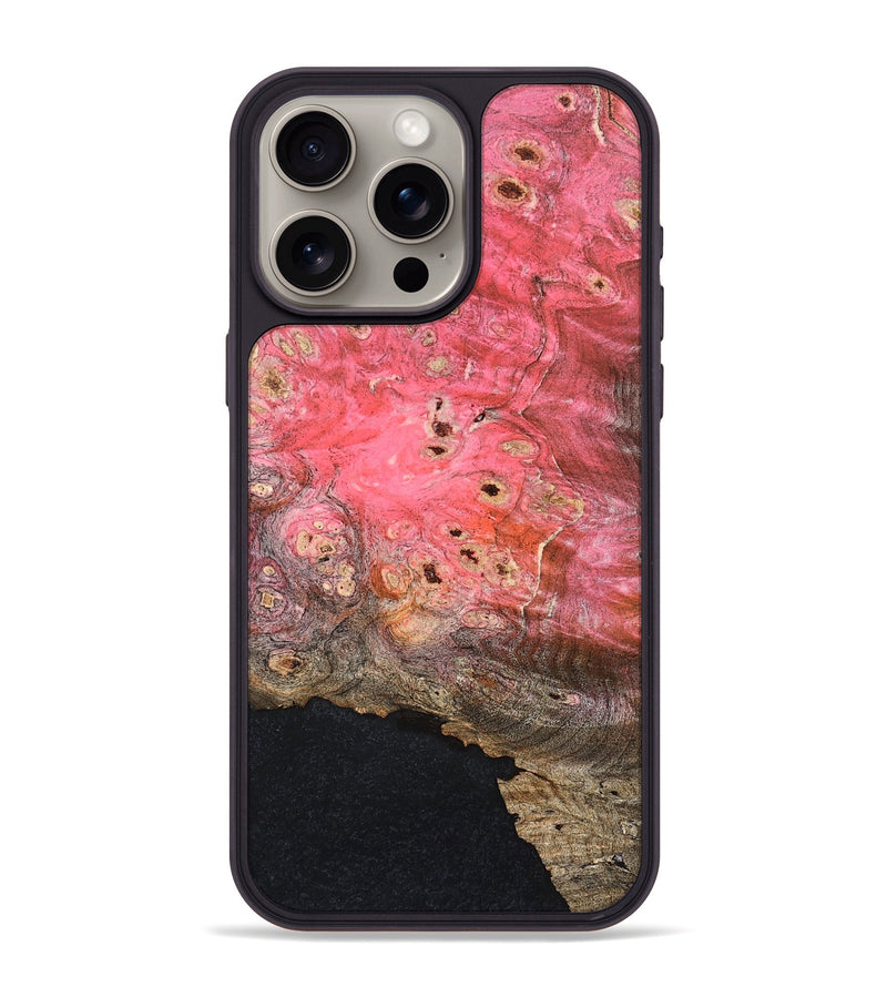 iPhone 15 Pro Max Wood Phone Case - Irma (Wood Burl, 825000)
