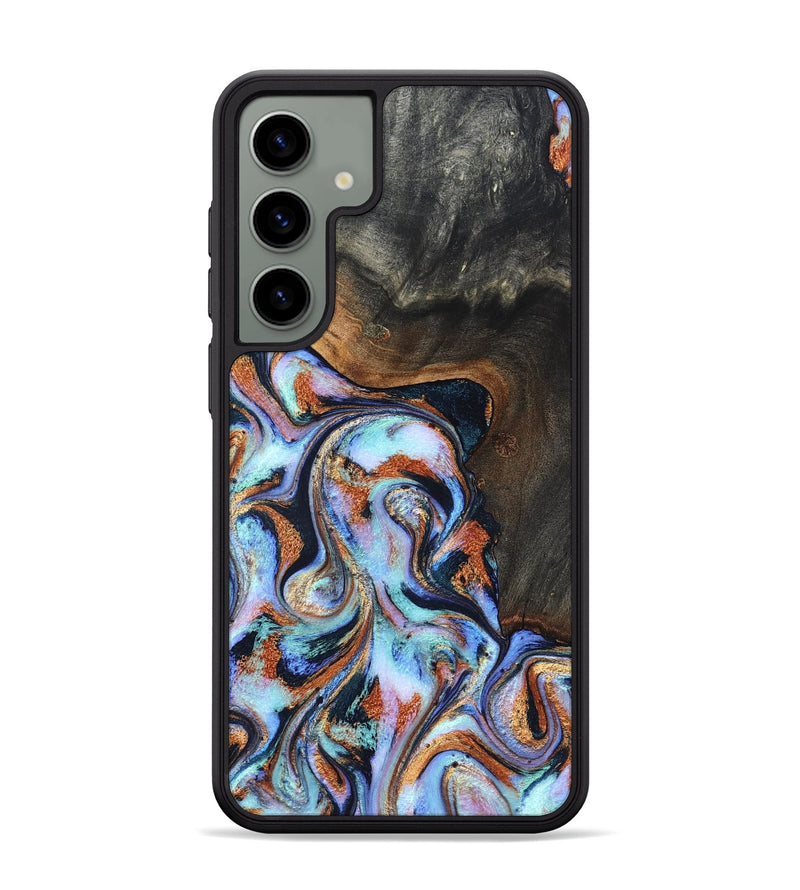 Galaxy S24 Plus Wood Phone Case - Angel (Teal & Gold, 825002)