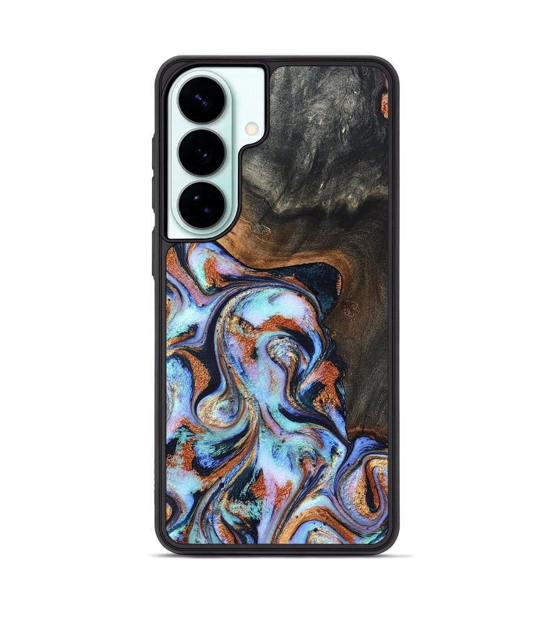 Galaxy S26 Plus Wood Phone Case - Angel (Teal & Gold, 825002)