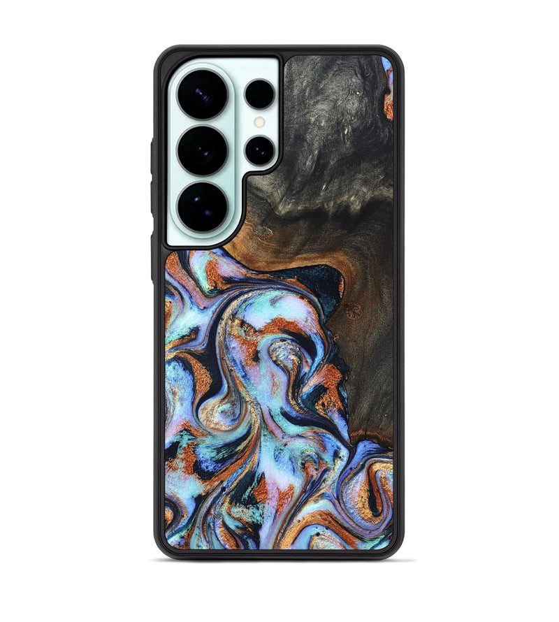 Galaxy S26 Ultra Wood Phone Case - Angel (Teal & Gold, 825002)