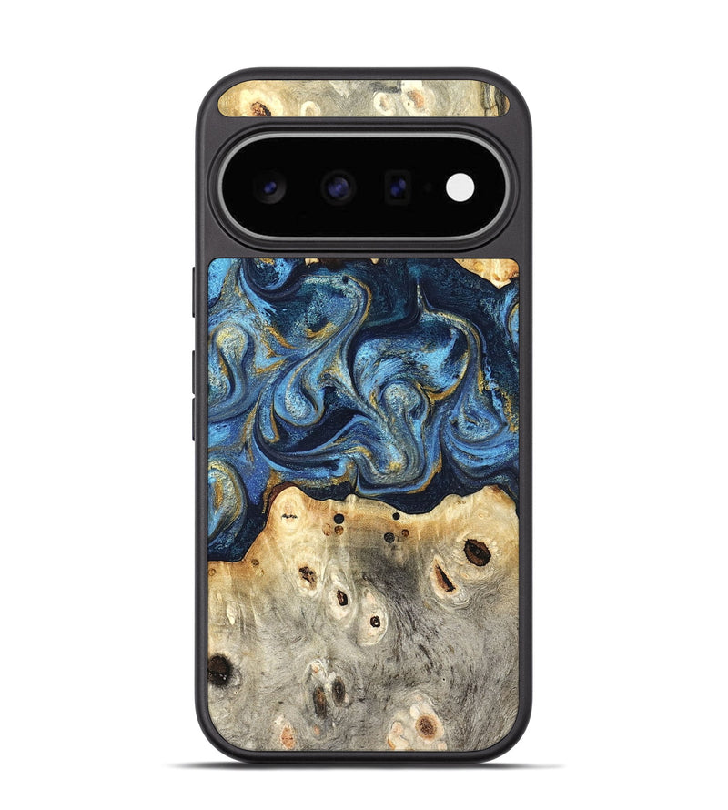 Pixel 11 Wood Phone Case - Hosea (Teal & Gold, 825004)
