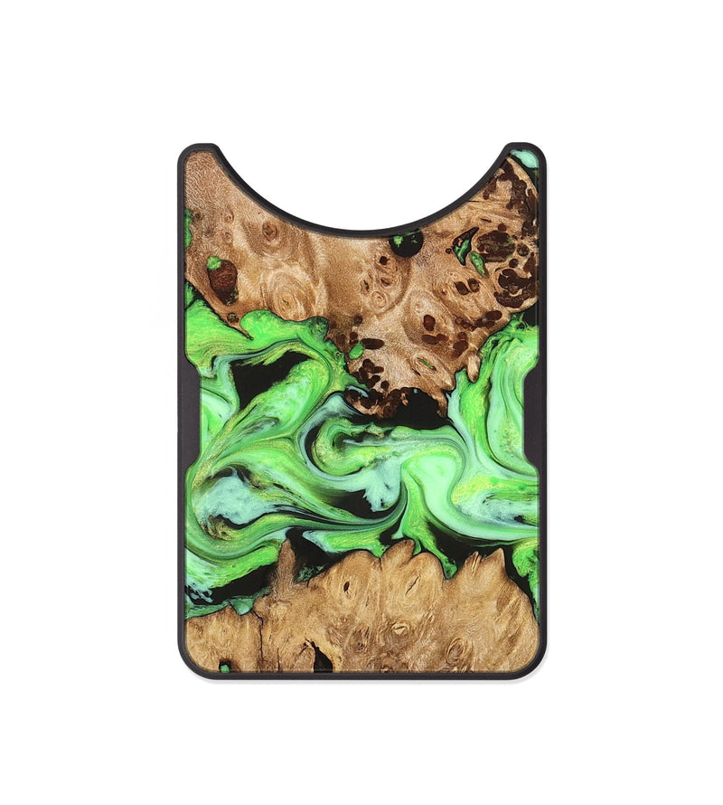 Alloy Wood Wallet - Shyann (Green, 825006)