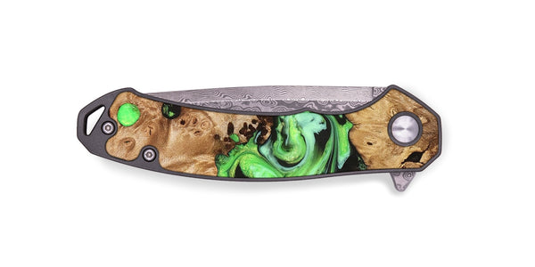 EDC Wood Pocket Knife - Shyann (Green, 825006)