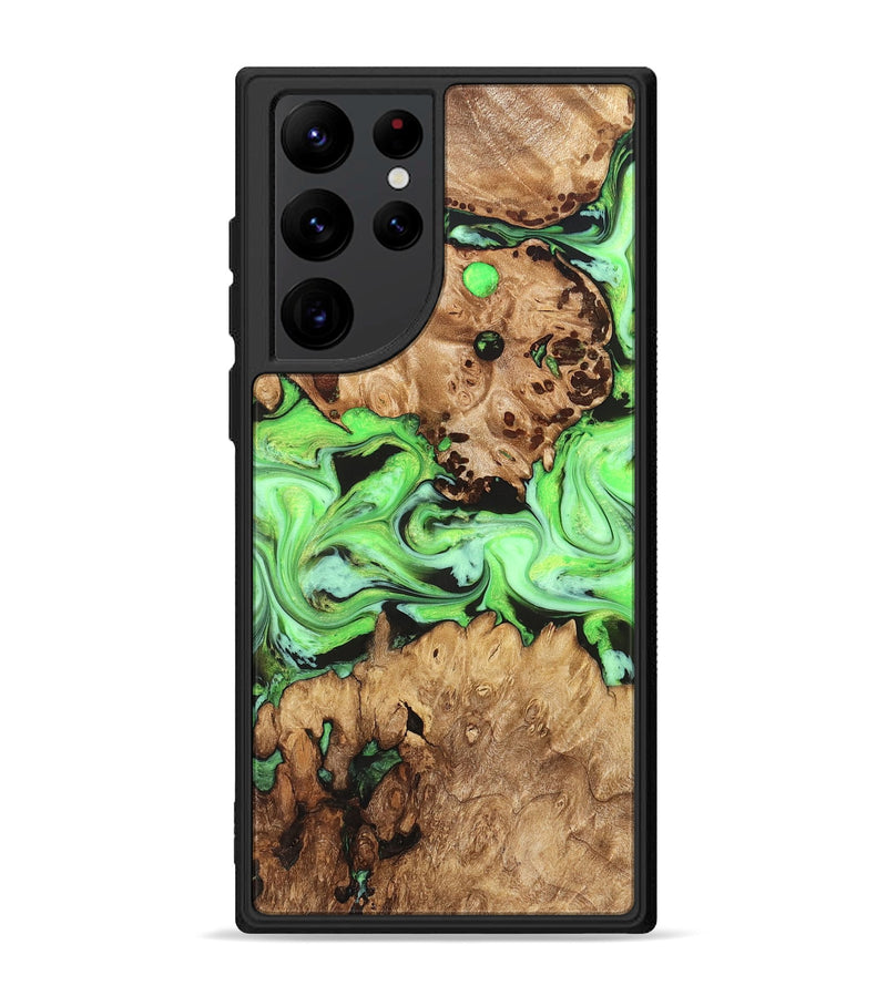 Galaxy S22 Ultra Wood Phone Case - Shyann (Green, 825006)