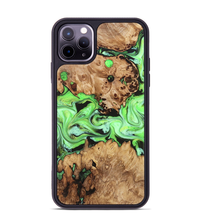 iPhone 11 Pro Max Wood Phone Case - Shyann (Green, 825006)