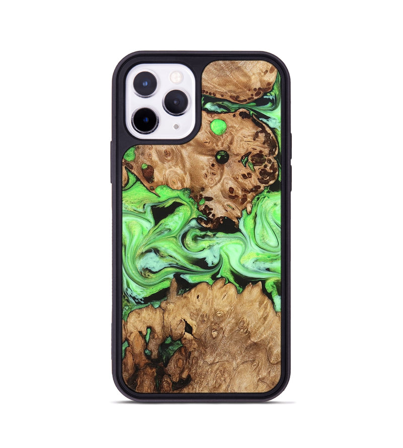 iPhone 11 Pro Wood Phone Case - Shyann (Green, 825006)