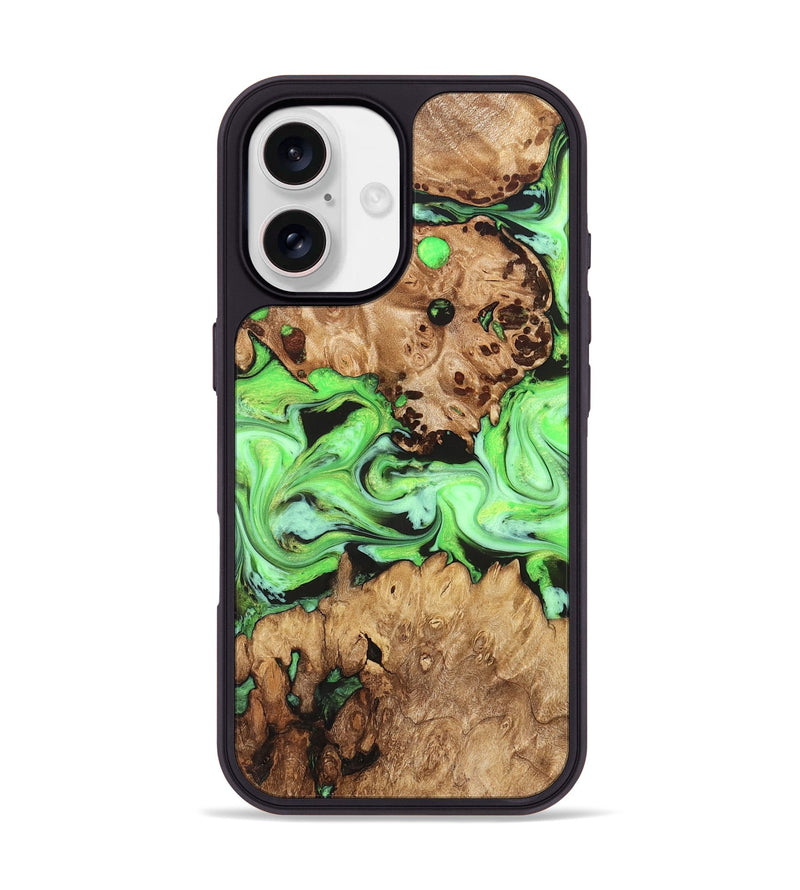 iPhone 17 Wood Phone Case - Shyann (Green, 825006)