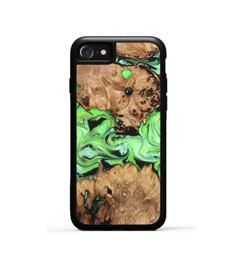 iPhone SE Wood Phone Case - Shyann (Green, 825006)