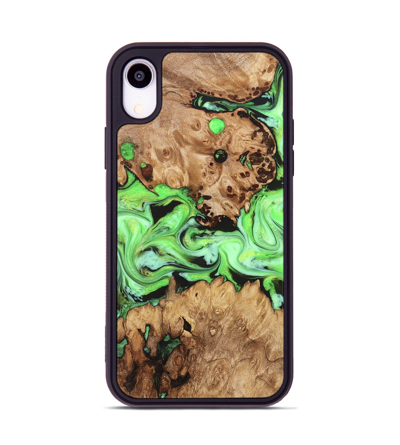 iPhone Xr Wood Phone Case - Shyann (Green, 825006)
