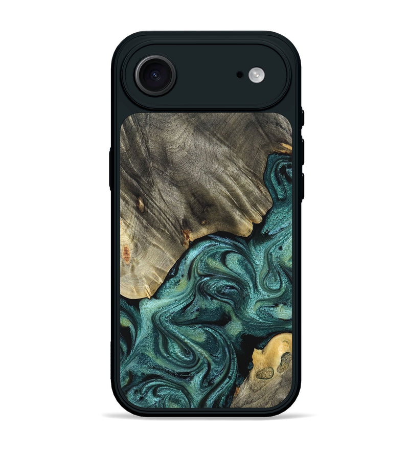 iPhone 17 Air Wood Phone Case - Freya (Green, 825007)