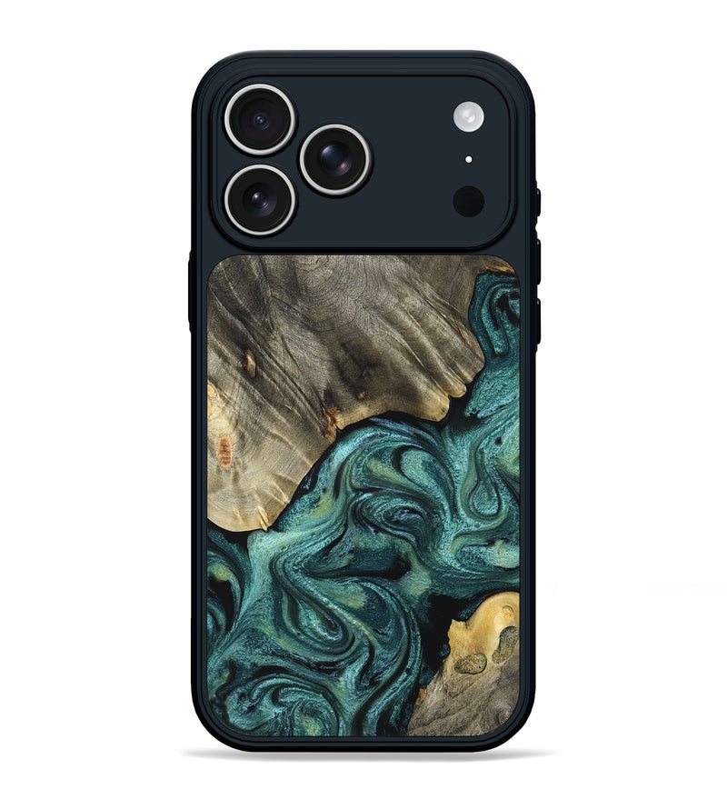 iPhone 17 Pro Max Wood Phone Case - Freya (Green, 825007)