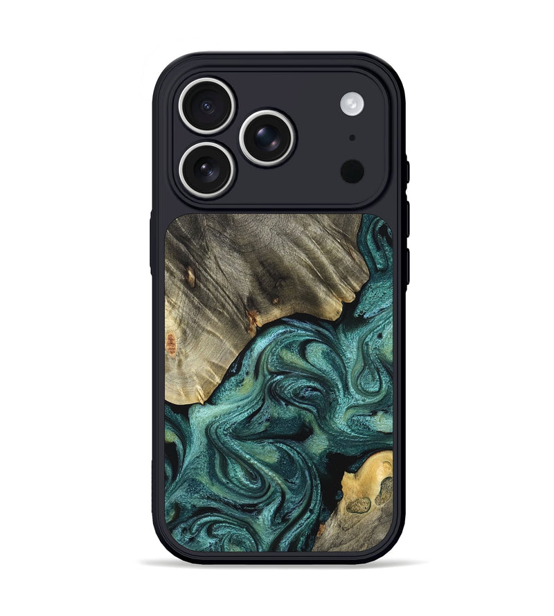 iPhone 17 Pro Wood Phone Case - Freya (Green, 825007)