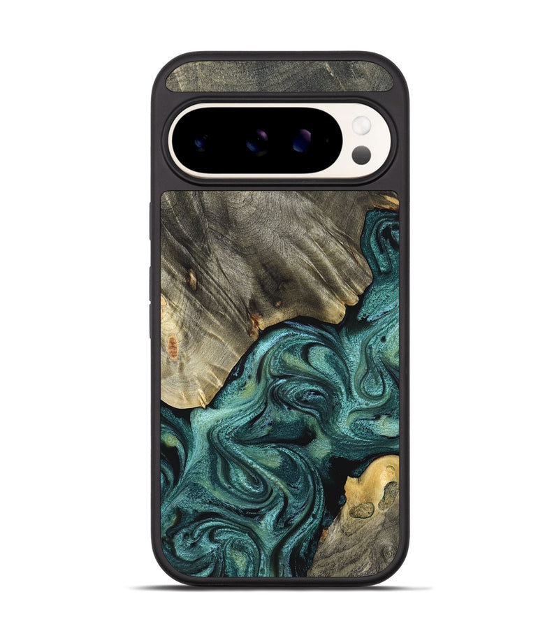 Pixel 9 Wood Phone Case - Freya (Green, 825007)