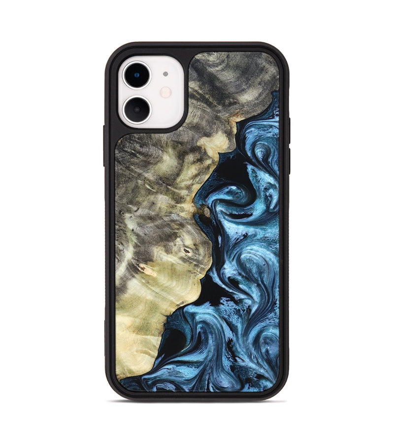 iPhone 11 Wood Phone Case - Chelsey (Blue, 825008)