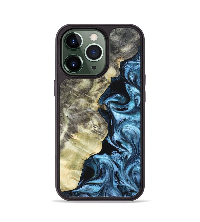 iPhone 13 Pro Wood Phone Case - Chelsey (Blue, 825008)