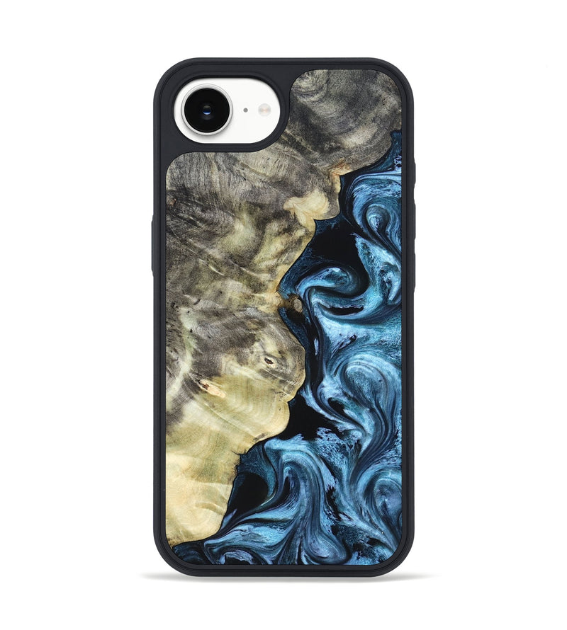 iPhone 17e Wood Phone Case - Chelsey (Blue, 825008)