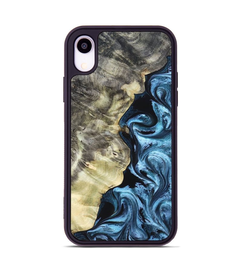 iPhone Xr Wood Phone Case - Chelsey (Blue, 825008)