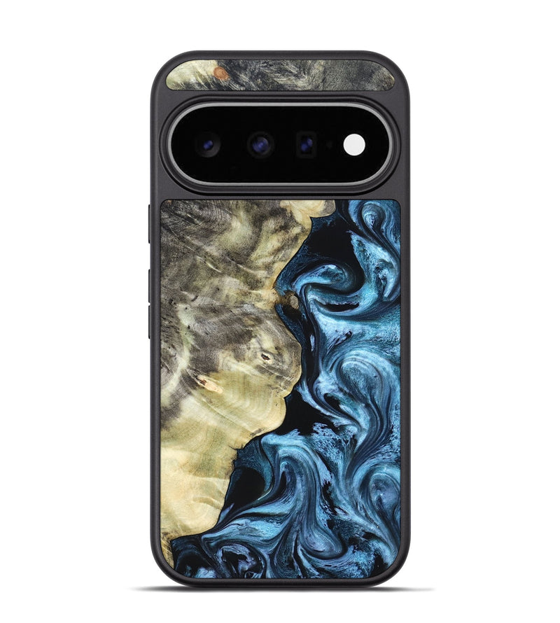 Pixel 11 Pro Wood Phone Case - Chelsey (Blue, 825008)