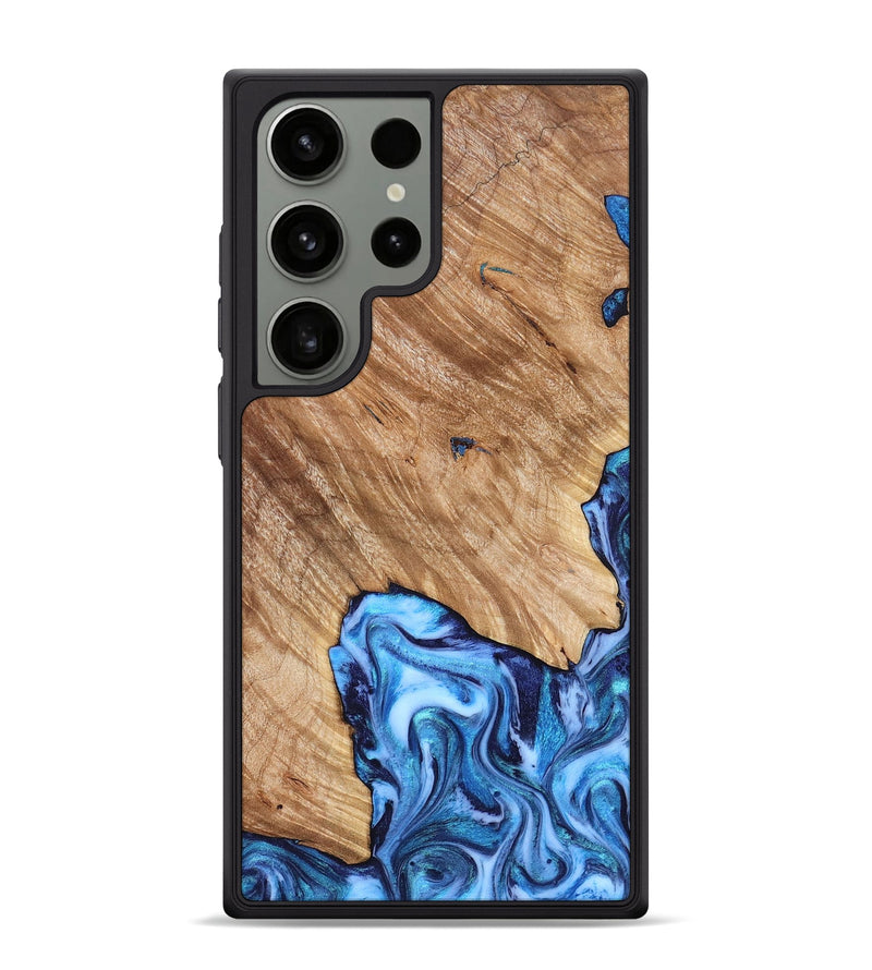 Galaxy S24 Ultra Wood Phone Case - Fiona (Blue, 825009)