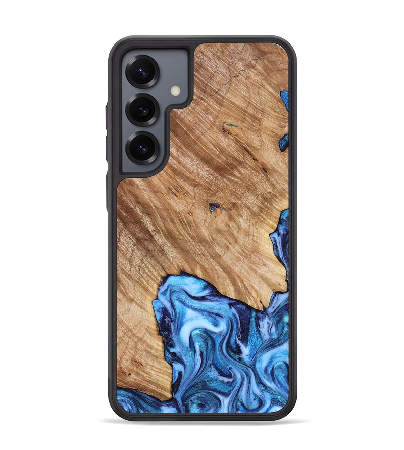 Galaxy S25 Plus Wood Phone Case - Fiona (Blue, 825009)