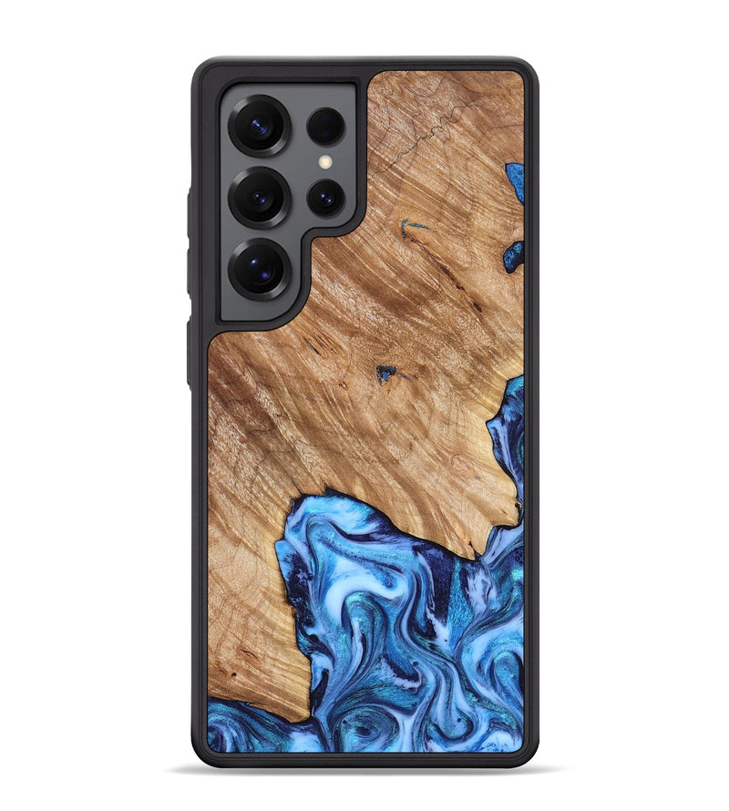 Galaxy S25 Ultra Wood Phone Case - Fiona (Blue, 825009)