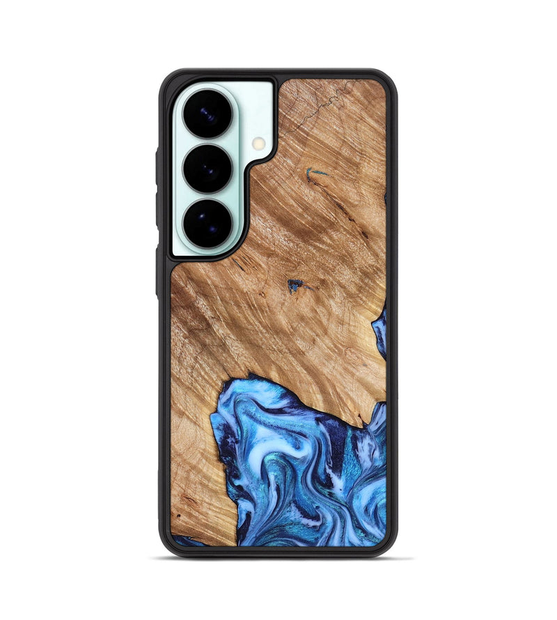 Galaxy S26 Wood Phone Case - Fiona (Blue, 825009)