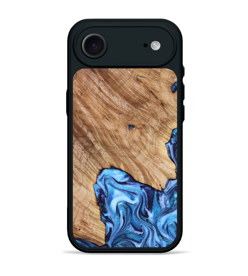 iPhone 17 Air Wood Phone Case - Fiona (Blue, 825009)